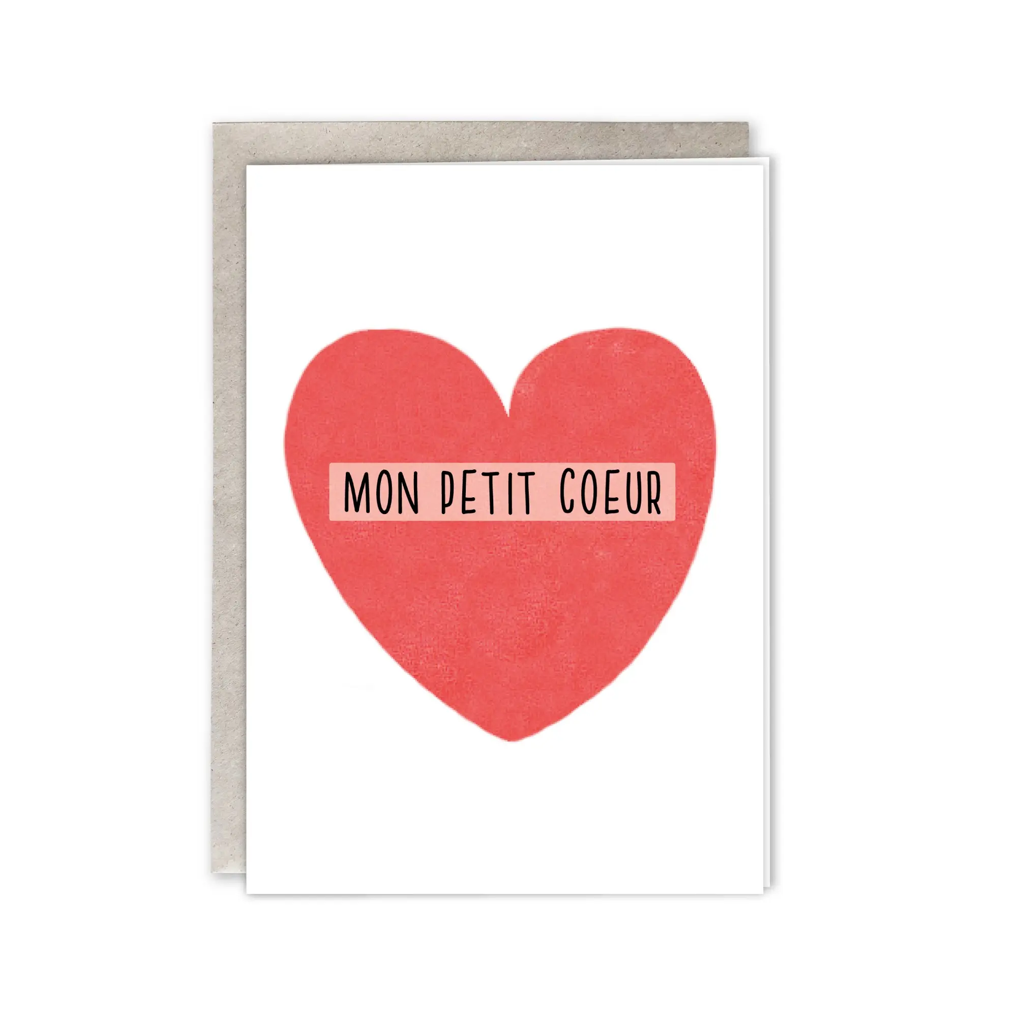 A6 card my little heart