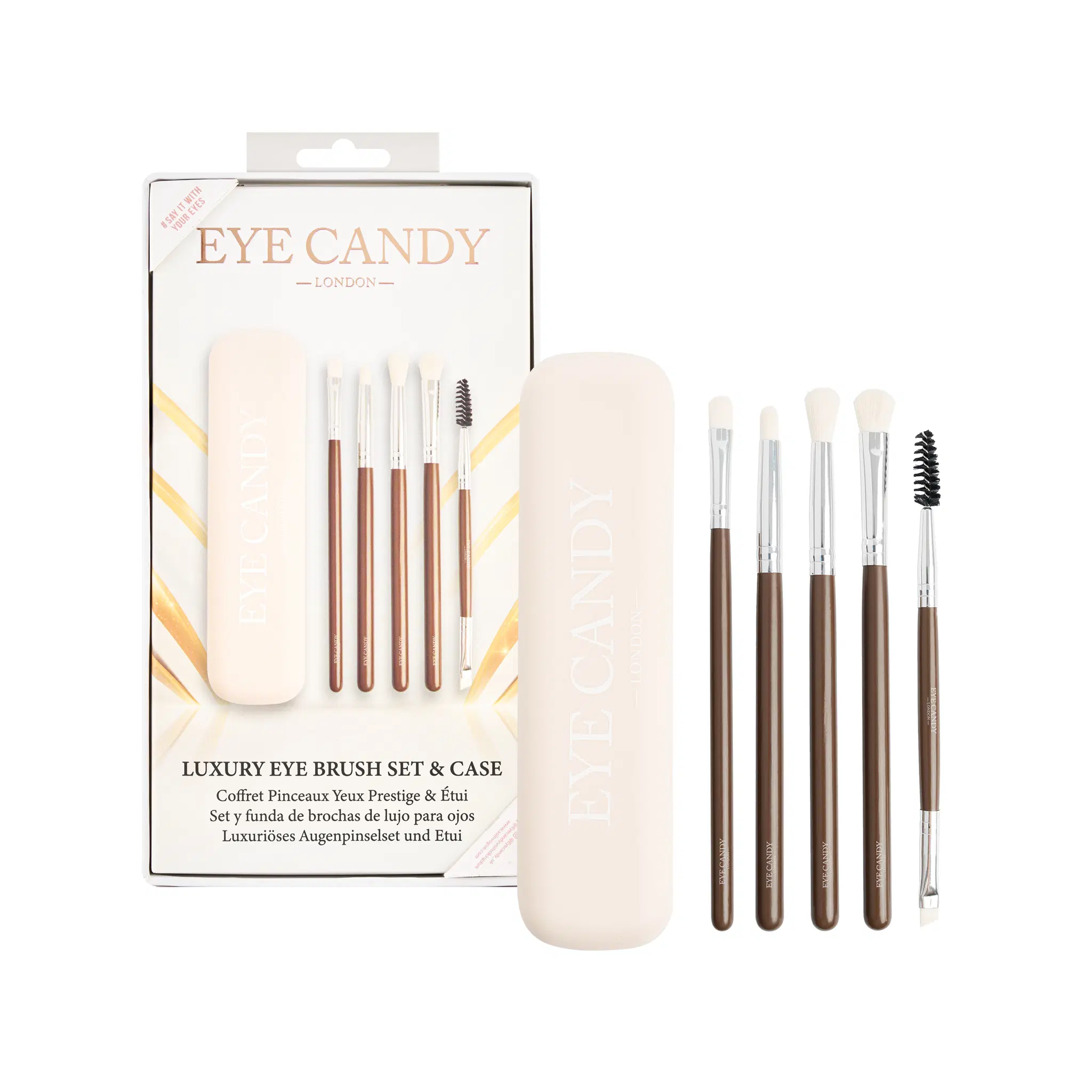 Eye Candy Luxus-Augenpinsel-Set & Etui