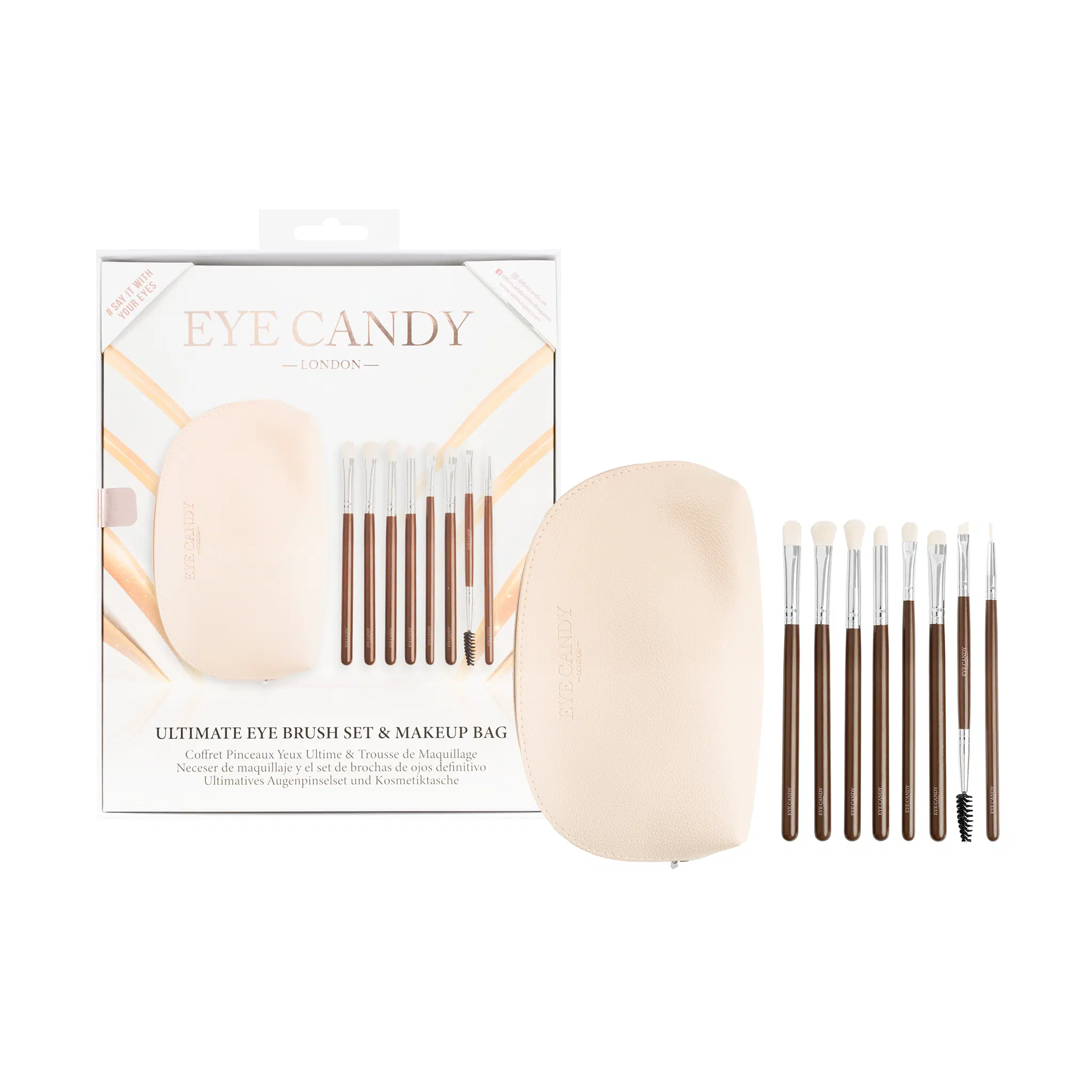 Eye Candy Ultimate Augenpinsel-Set & Make-up-Tasche