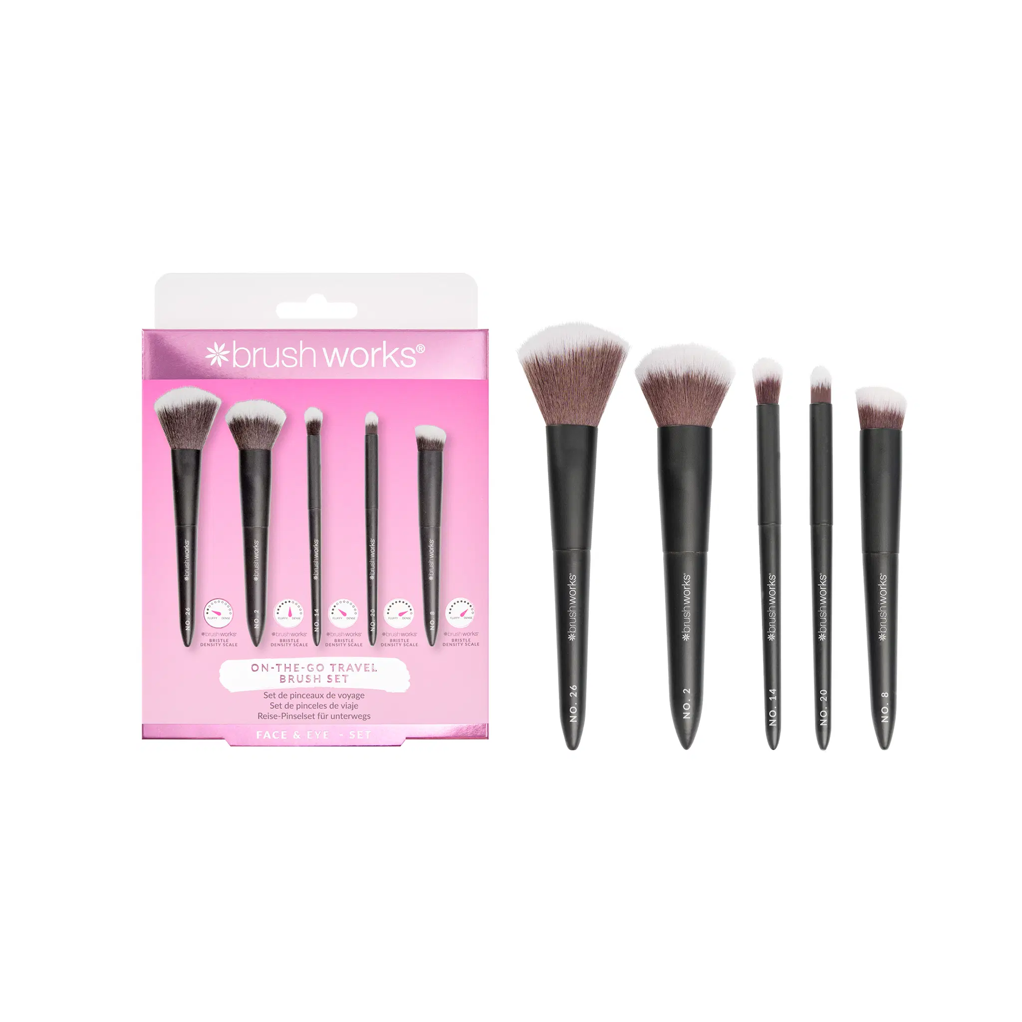 Brushworks On The Go Reise-Make-up-Pinselset