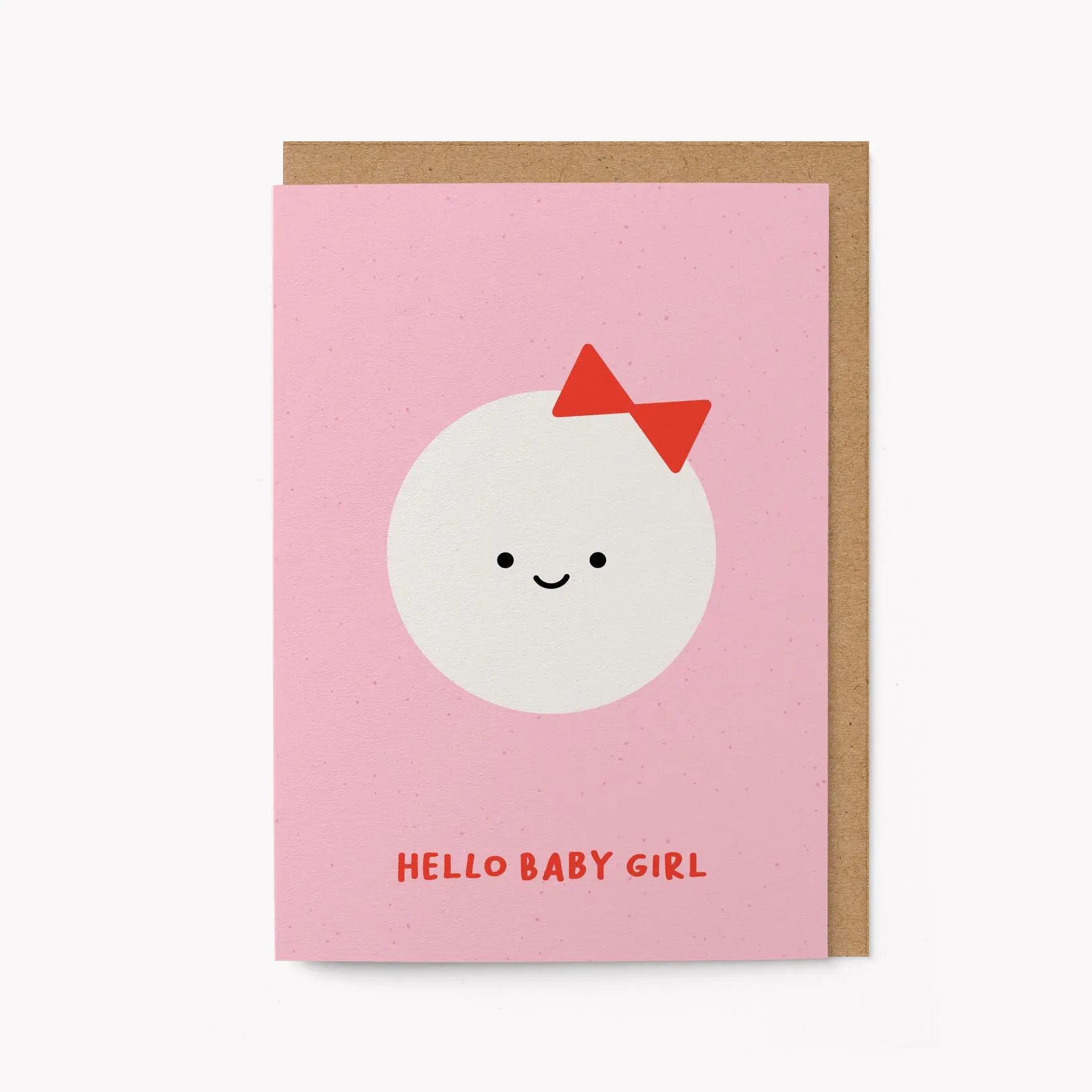Hallo Baby Mädchen - Karte zur Geburt
