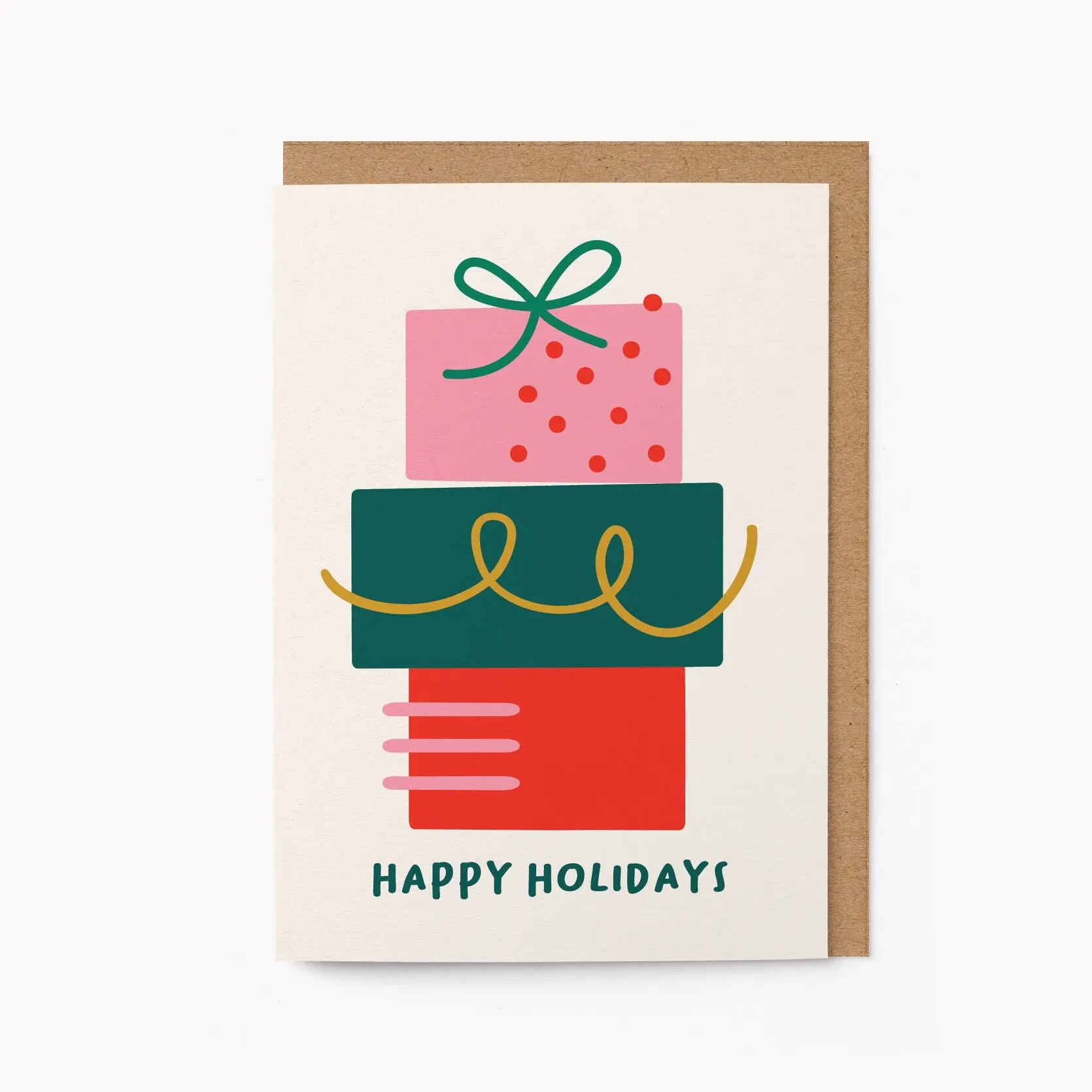 HAPPY HOLIDAYS - Weihnachtskarte