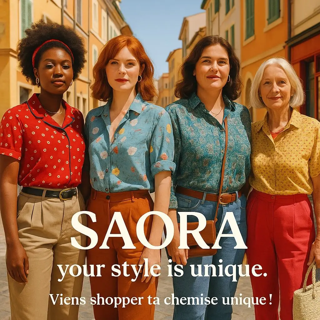 Chemises/Chemisier Uniques au style rétro- Lot de pièces assorties