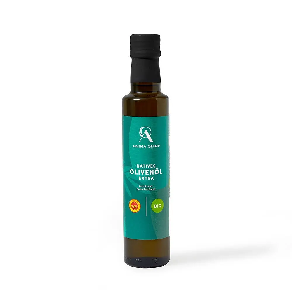 Organic extra virgin olive oil from Crete, Greece (g.U. ) 