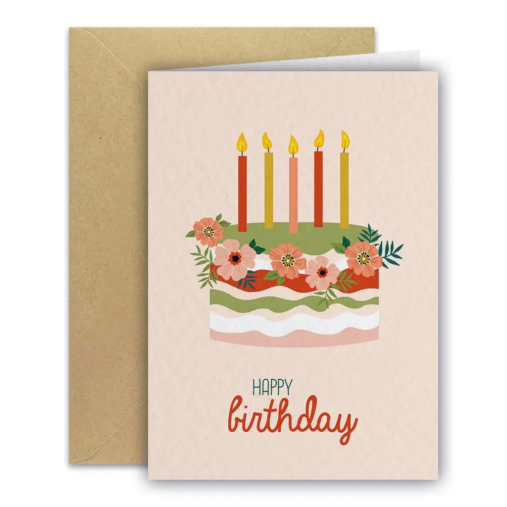 Greeting card - Birthday cake