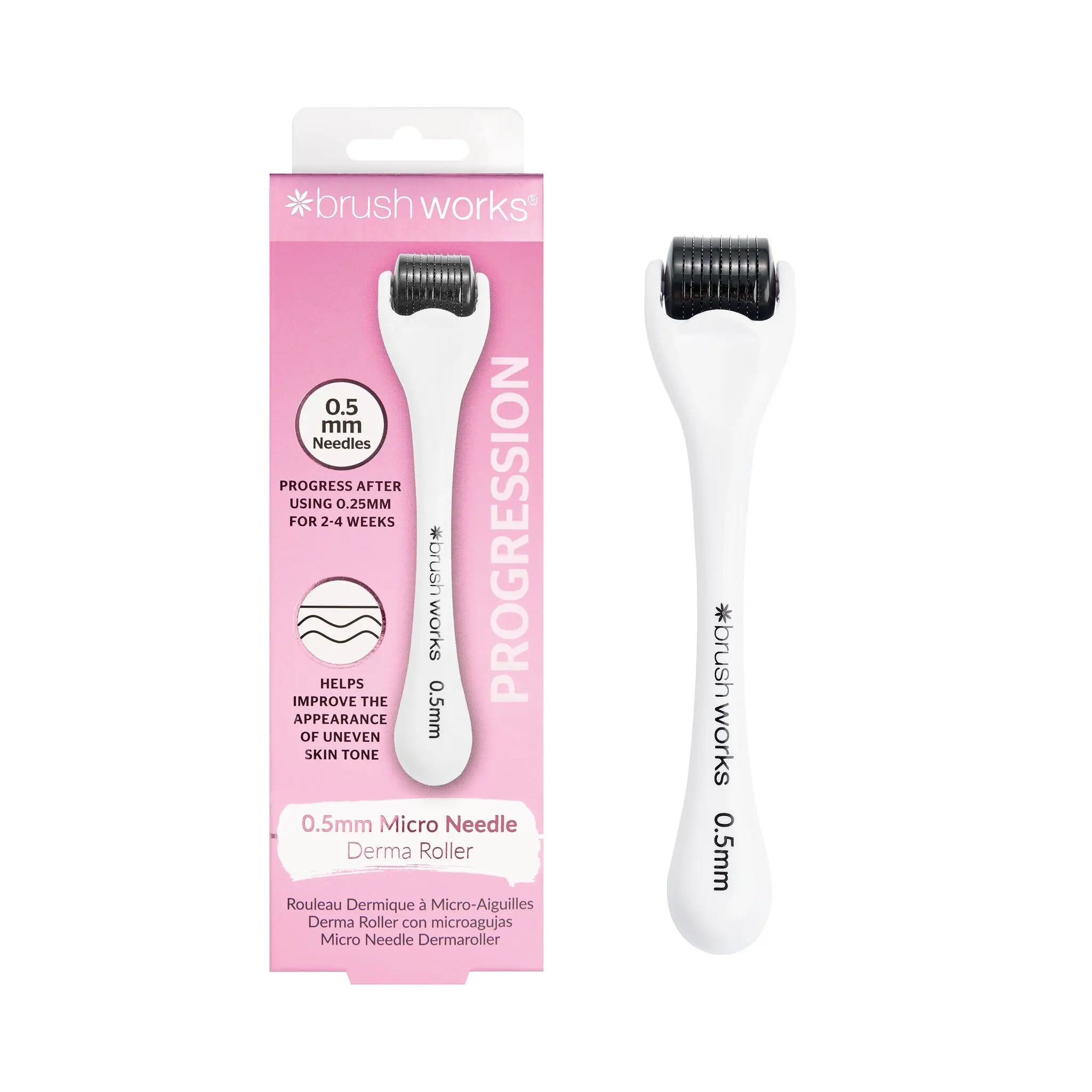 Brushworks Mikronadel-Dermaroller – 0.5mm