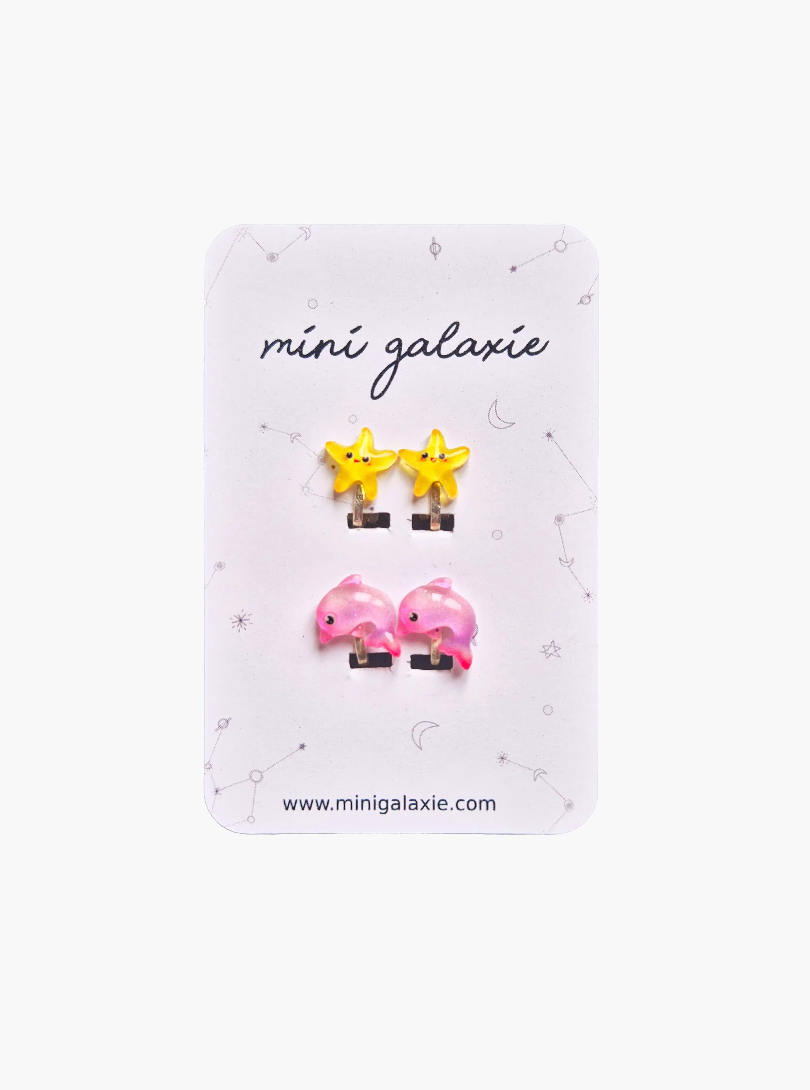 Ausgefallene Ohrclips für Kinder - Meereswelt 🐬🦀