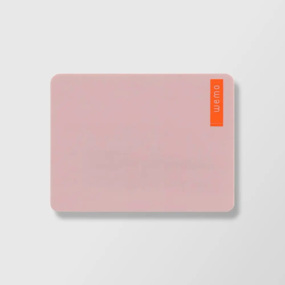 Mémo Note Rose (Pink) réutilisable Pad type M / Wemo : son revêtement de surface est spécial pour la réécriture au stylo à bille : 3R, Réécriture, Réutilisable, Résistant.