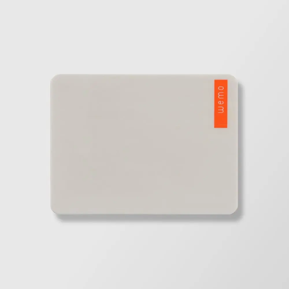 Mémo Note Gris clair (Light Grey) réutilisable Pad type M / Wemo : son revêtement de surface est spécial pour la réécriture au stylo à bille : 3R, Réécriture, Réutilisable, Résistant.