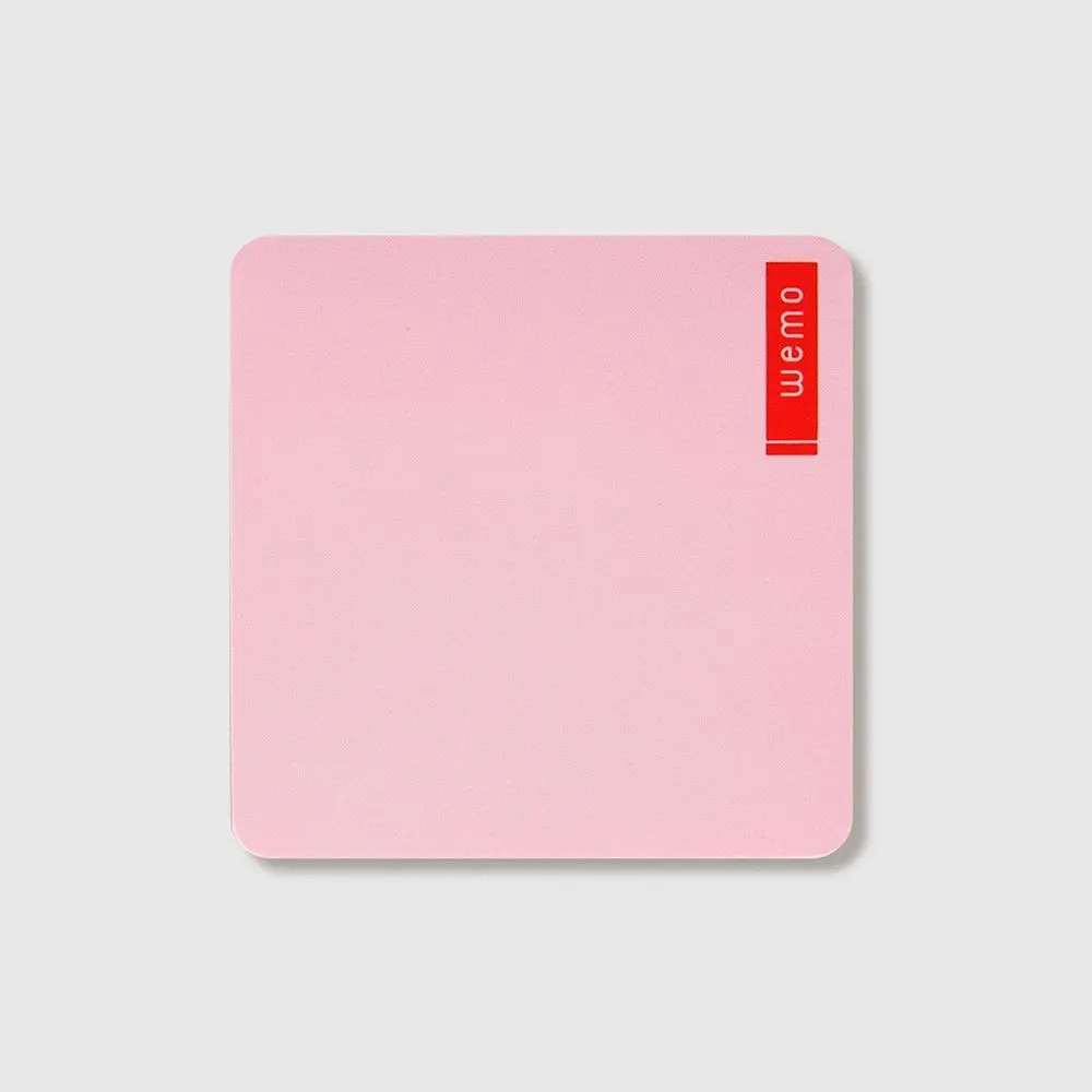 Mémo Note Pastel Rose ( Pastel Pink) réutilisable Pad type ver.2 / Wemo : son revêtement de surface est spécial pour la réécriture au stylo à bille : 3R, Réécriture, Réutilisable, Résistant.