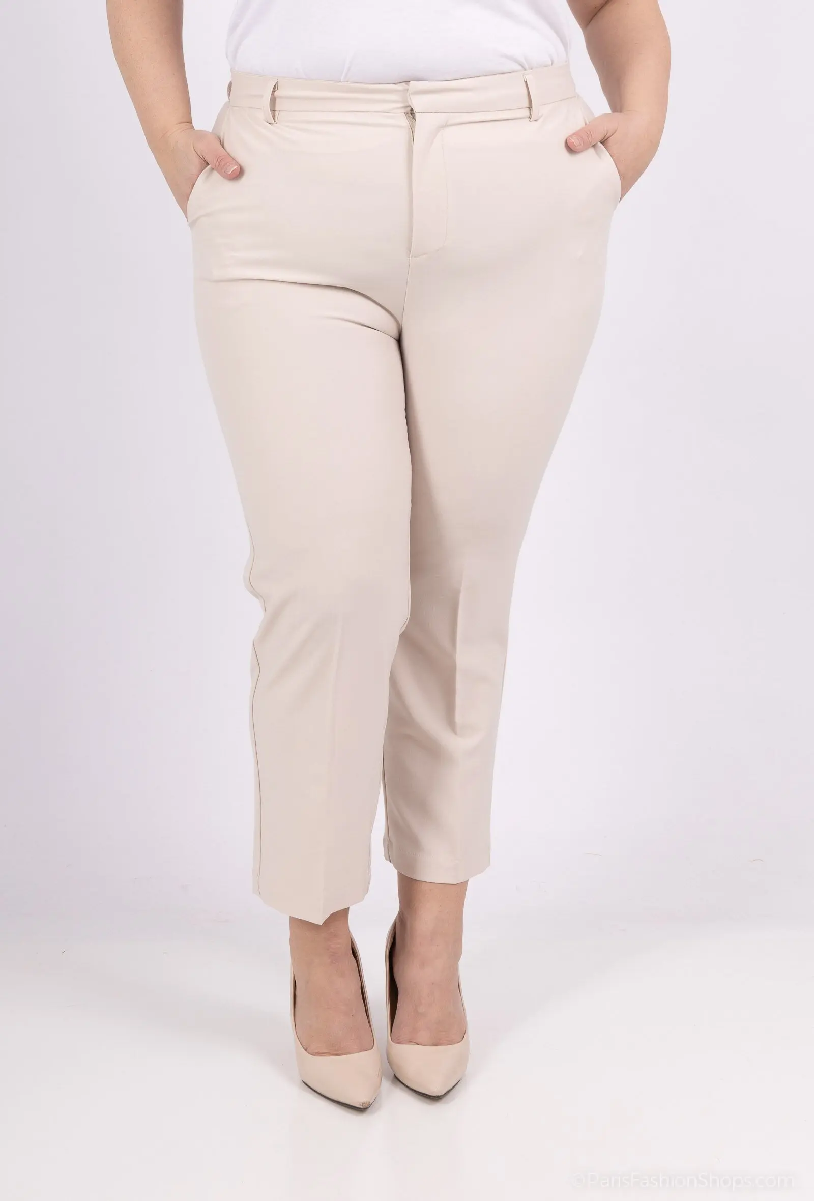 Pantalon tailleur grande taille A3308GT– confort et élégance