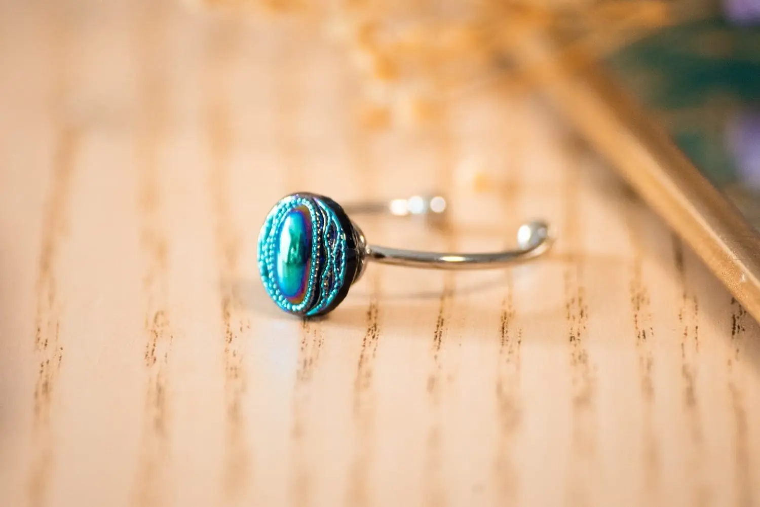 Candice cobalt fine ring