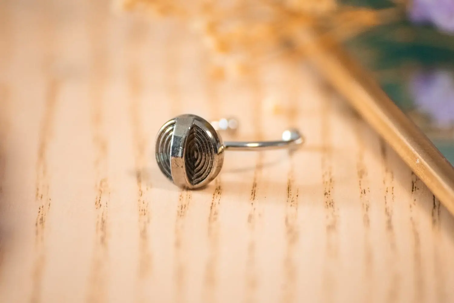 Zoé thin silver ring