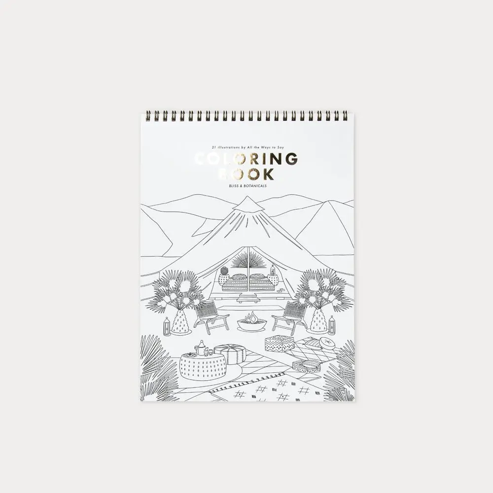 Coloring book Book Bliss & Botanicals