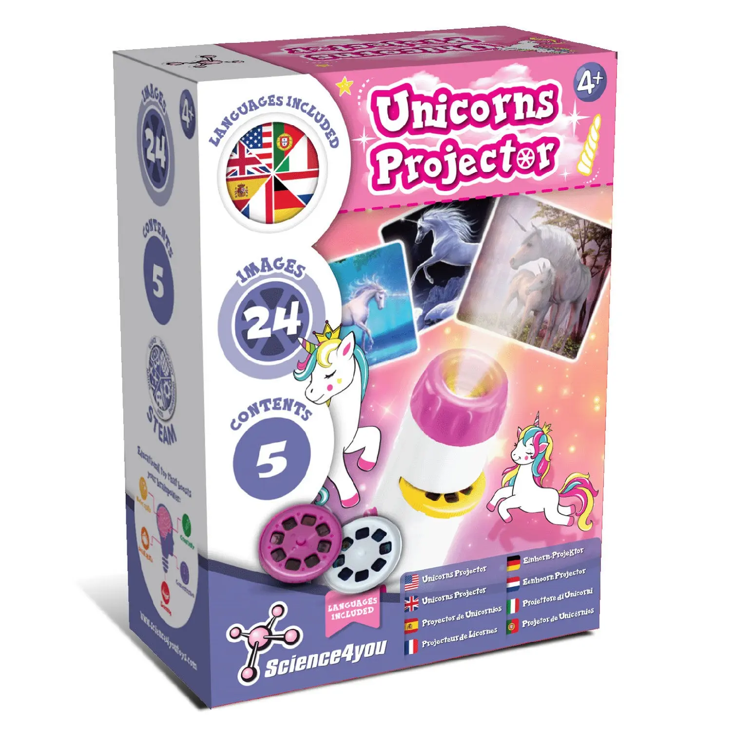 Unicorn Lantern Projector for Kids Ages 4 5 6