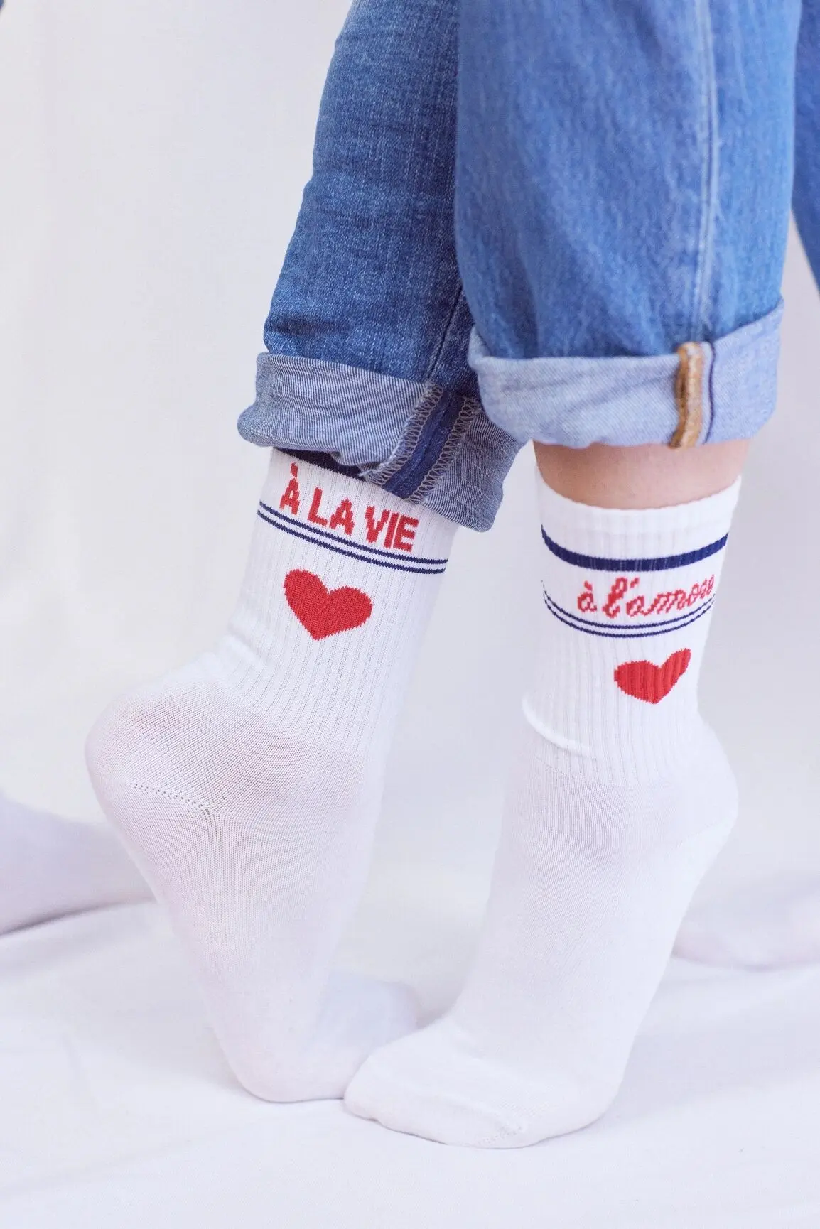 Chaussettes blanches Amour