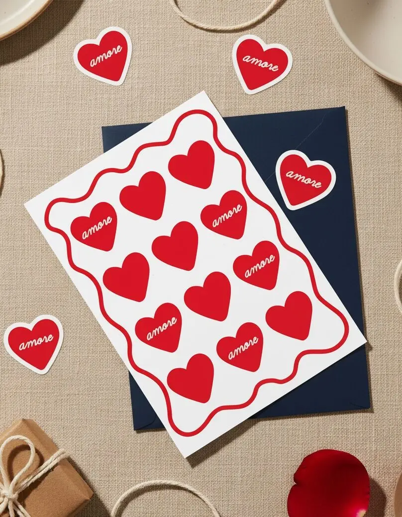 Carte de voeux coeur