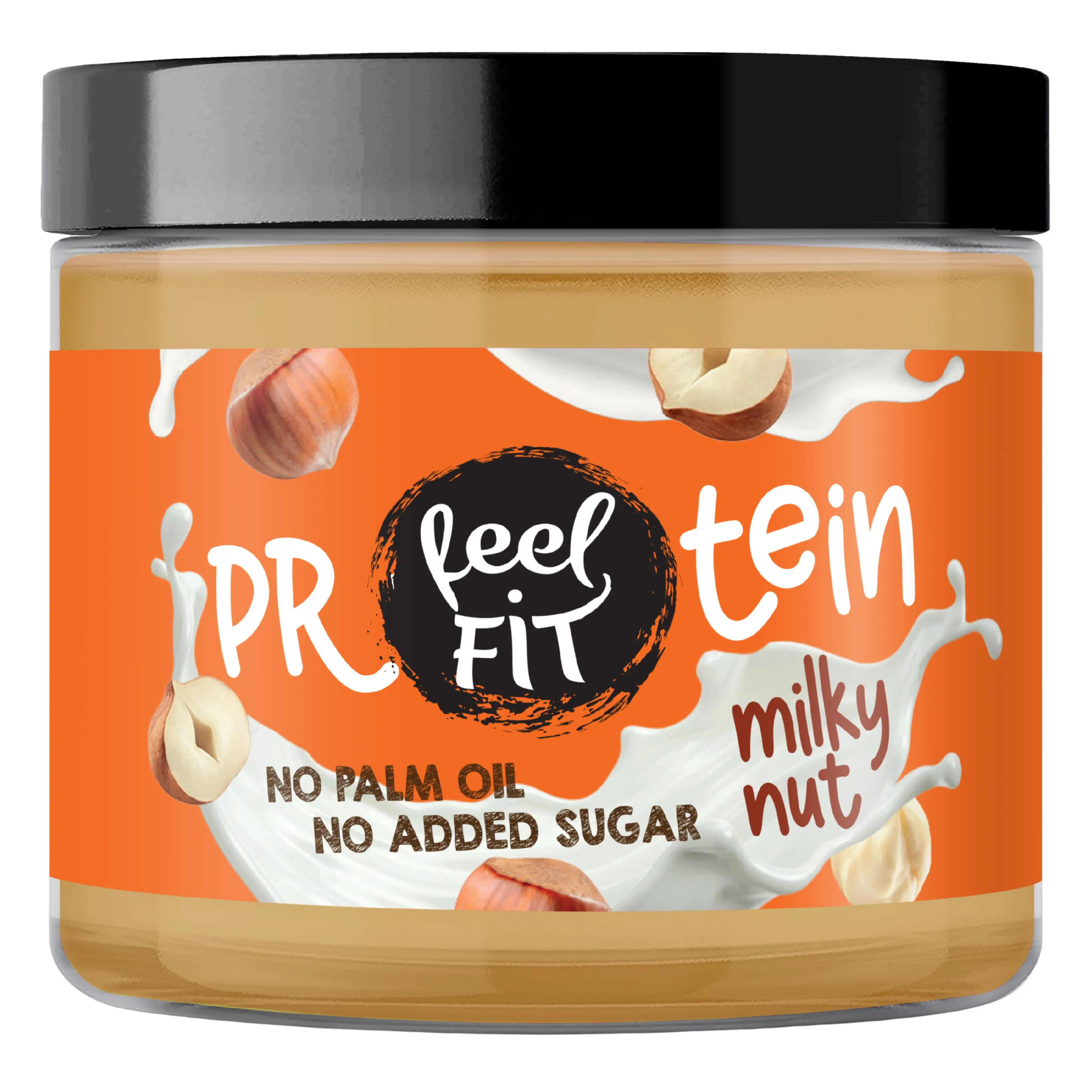 Feel FIT Protein Milky Nut cream – Protein Hazelnut & Milk  Spread, No Added Sugar, Keto, Low Carb, Palm Oil Free, 24% Protein, 200g