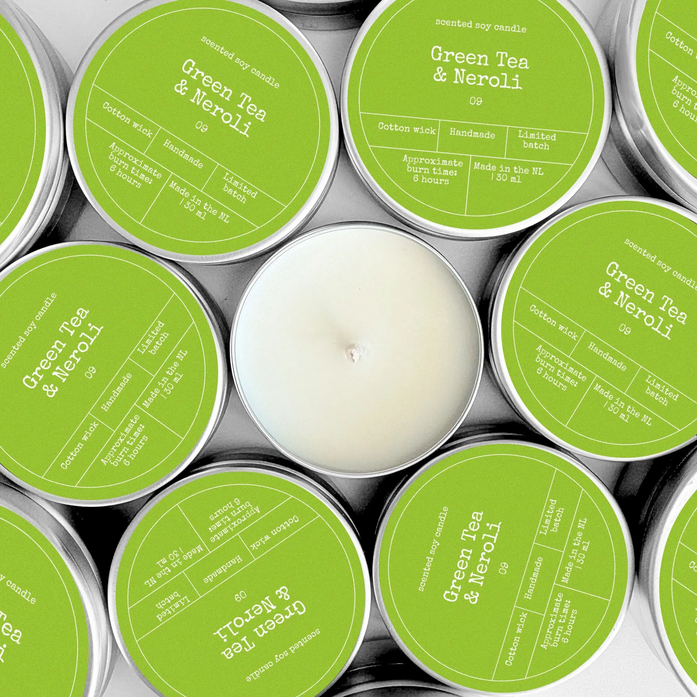 SOY WAX SCENTED CANDLE | GREEN TEA & NEROLI