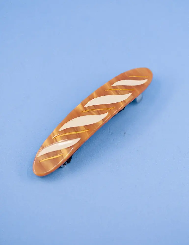 Mini "Baguette" Hair Clip | Kawaii French Style Barrette, Fun Accessory for Women, Original Gift