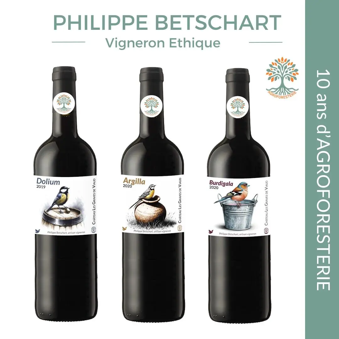 Château les Graves de Viaud Les oiseaux, AOC Côtes de Bourg, Vin bio cértifié Demeter