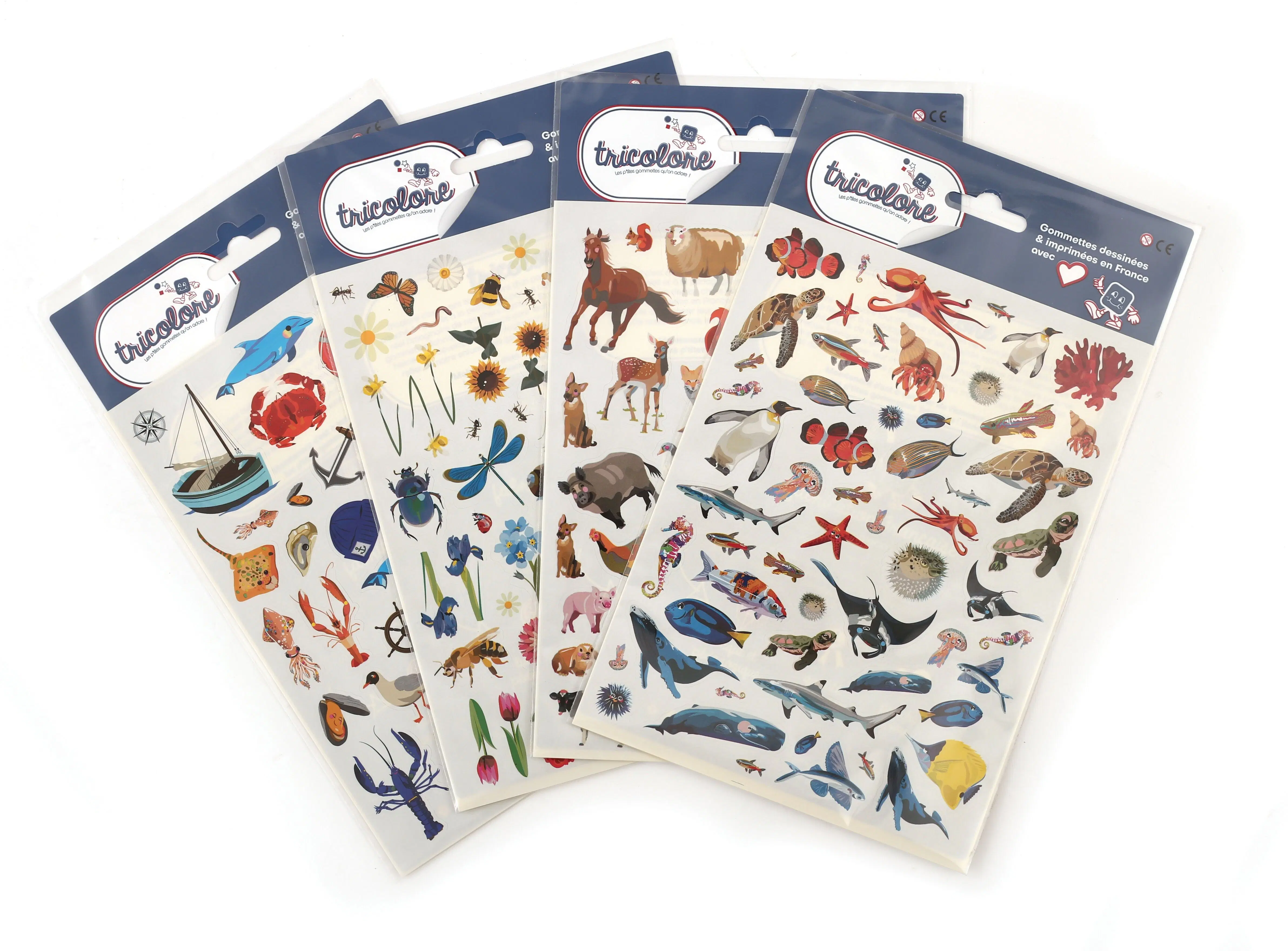 SET OF 460 WORLD ANIMAL STICKERS