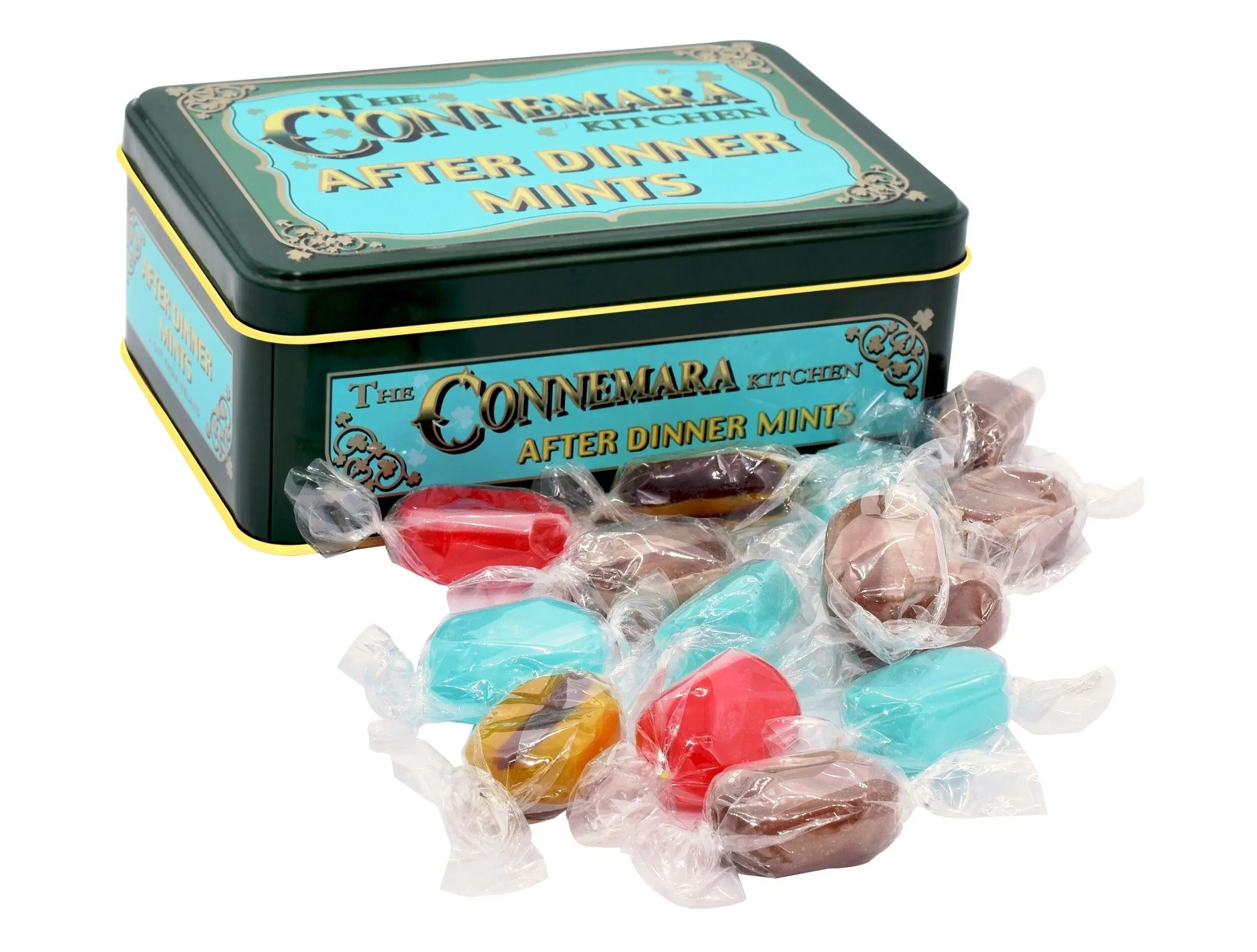 Tin of mint flavour sweets
