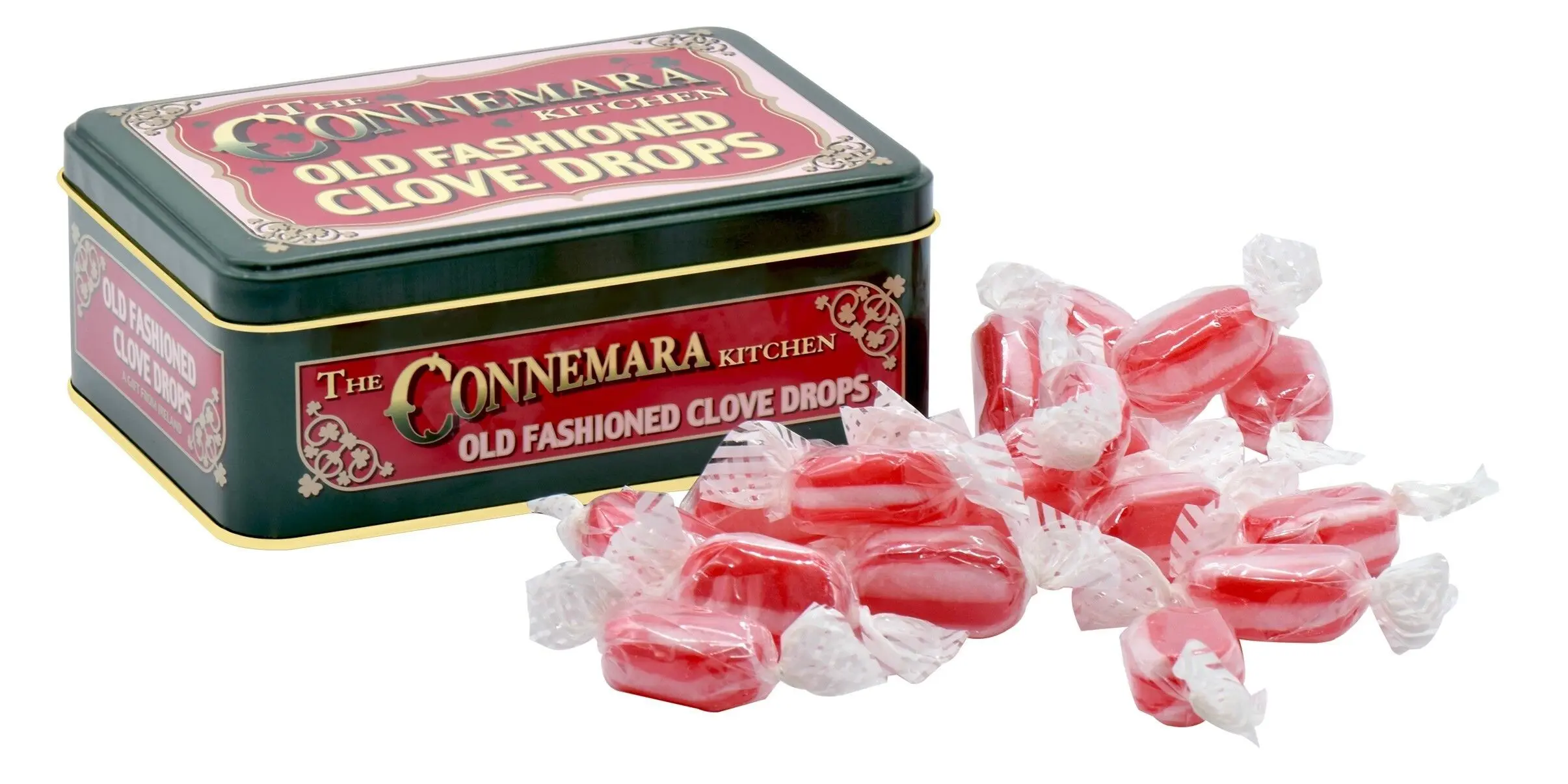 Tin of clove drop sweets