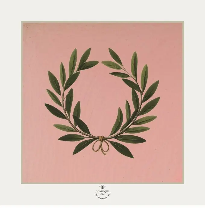 The laurel wreath - illustration 18x18 cm