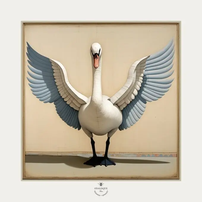 The Swan - illustration 18x18 cm