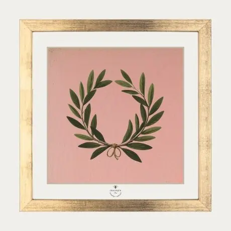 The Laurel Wreath - 20x20 cm Gold Frame Pack + Illustration