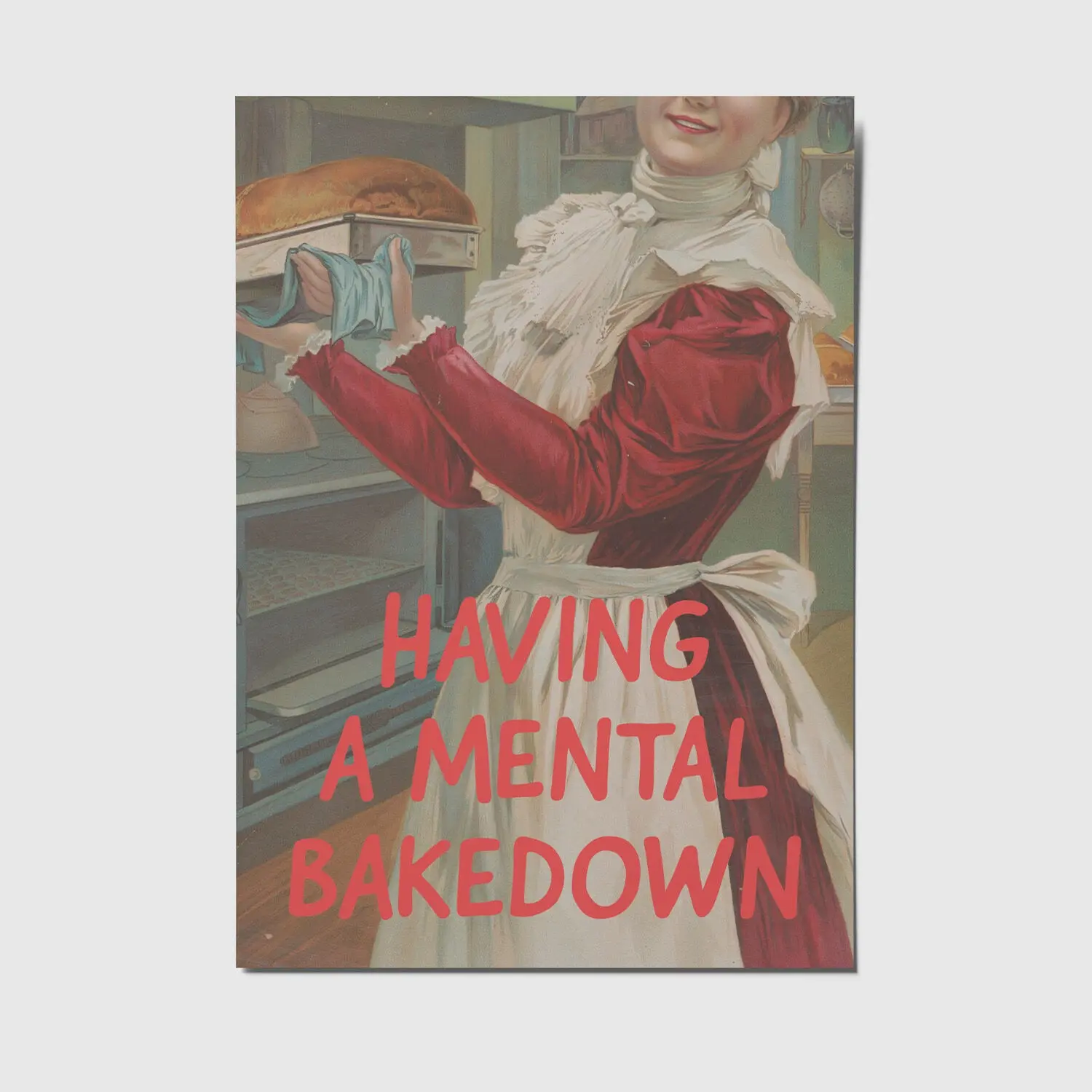 mental bakedown - A6 postcard