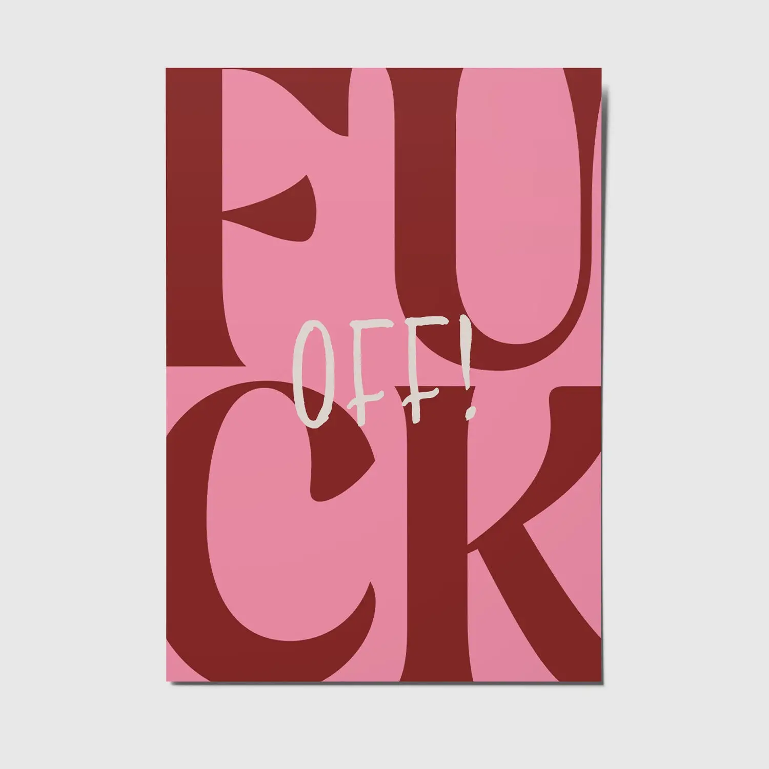 fuck off - A6 postcard