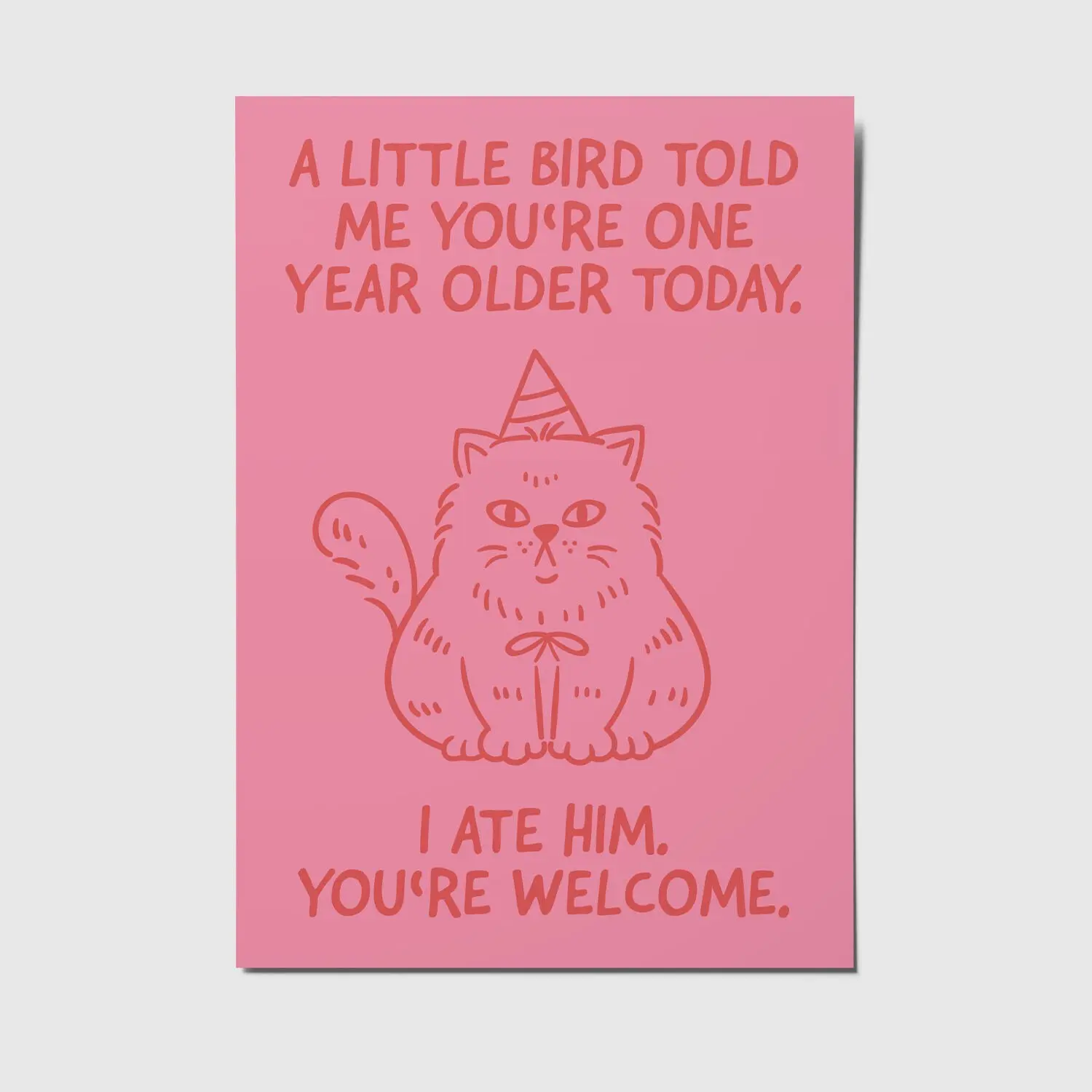 a little bird - A6 postcard