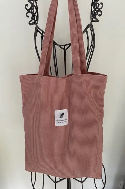 Pink Velvet Tote Bag