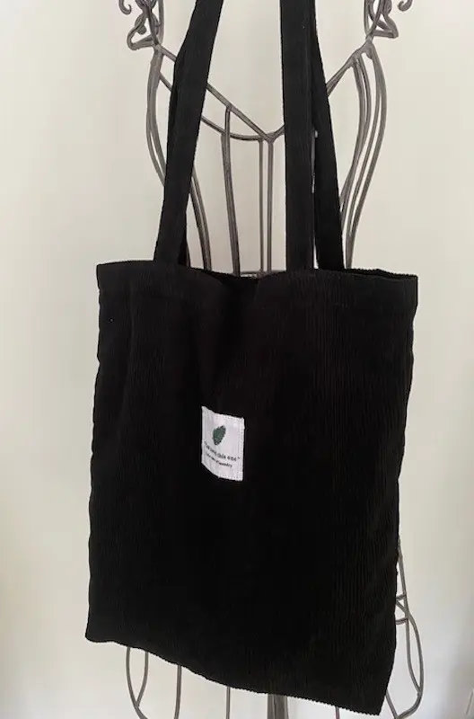 Black Velvet Tote Bag