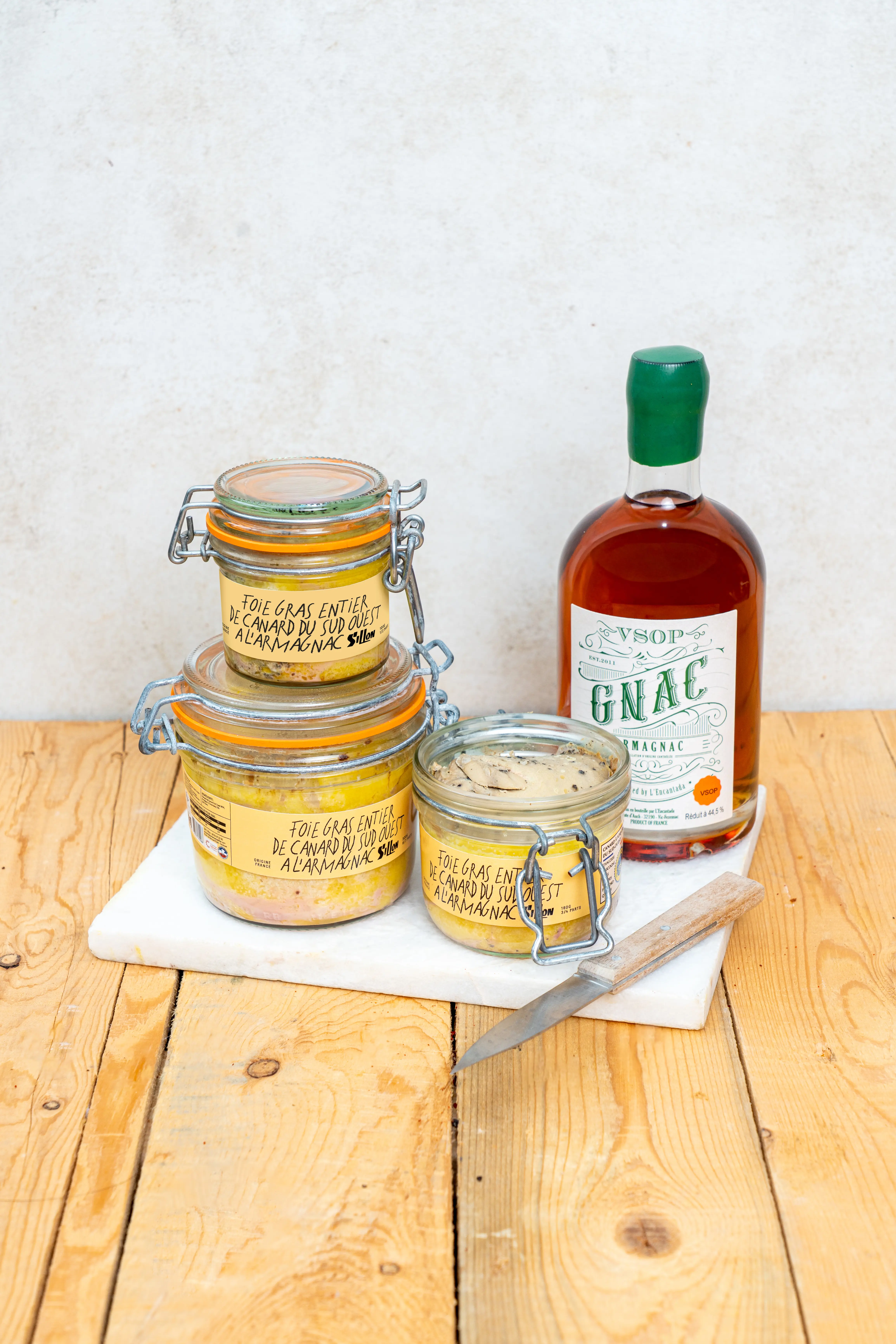 Whole Duck Foie Gras IGP, Armagnac L’Encantada