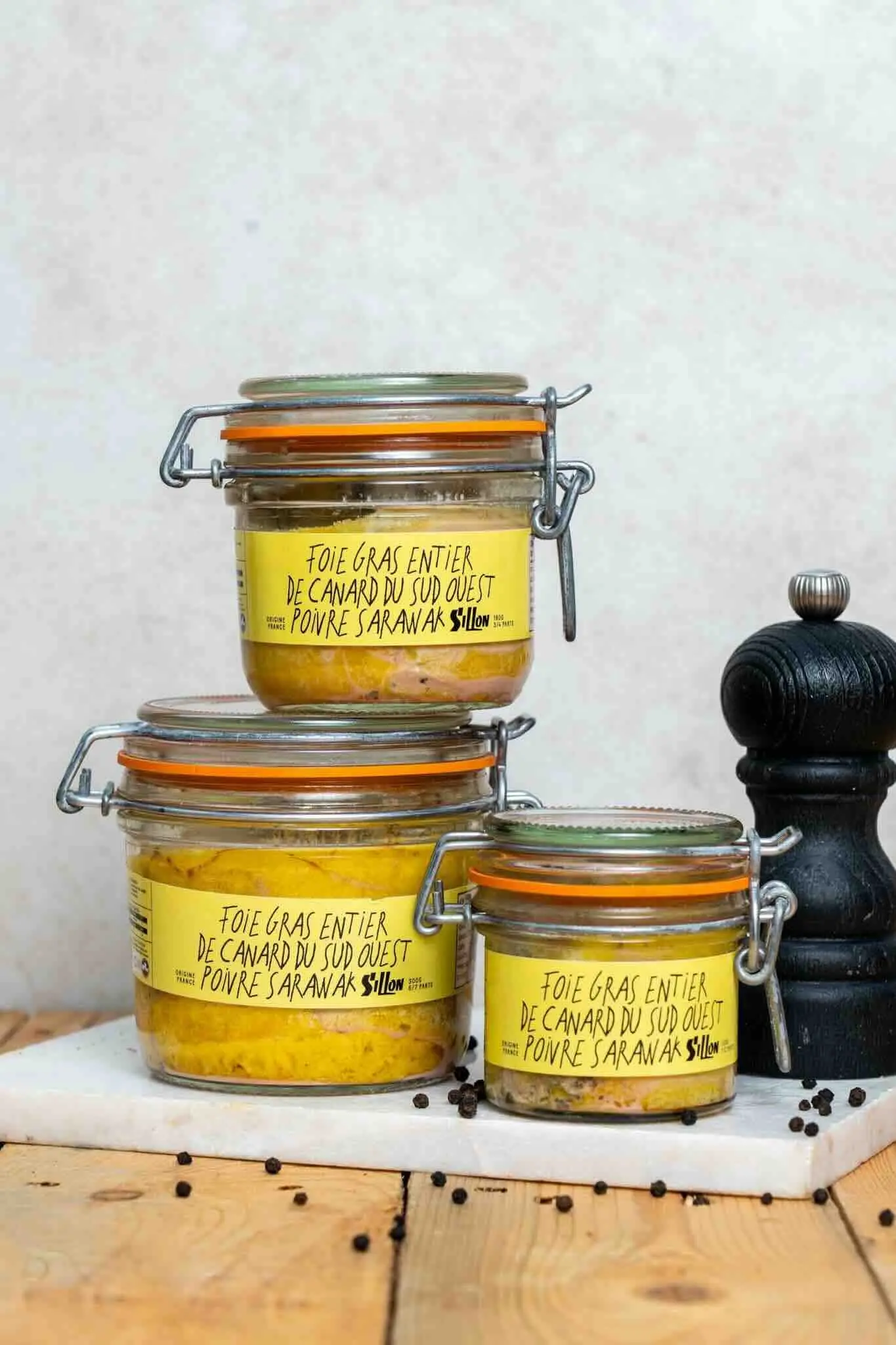 Whole Duck Foie Gras PGI, Sarawak Peppers