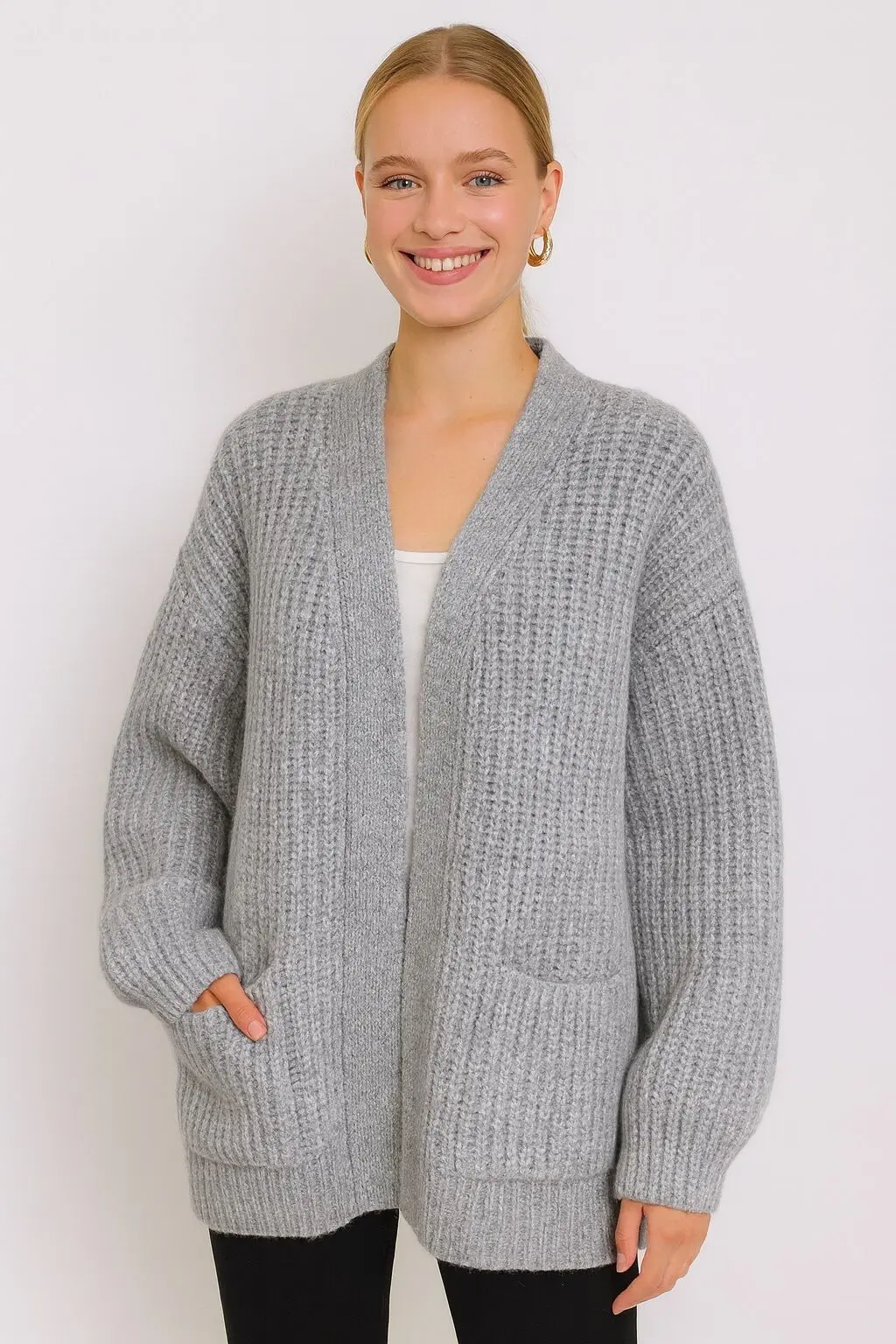 Cardigan oversize avec poches AP139