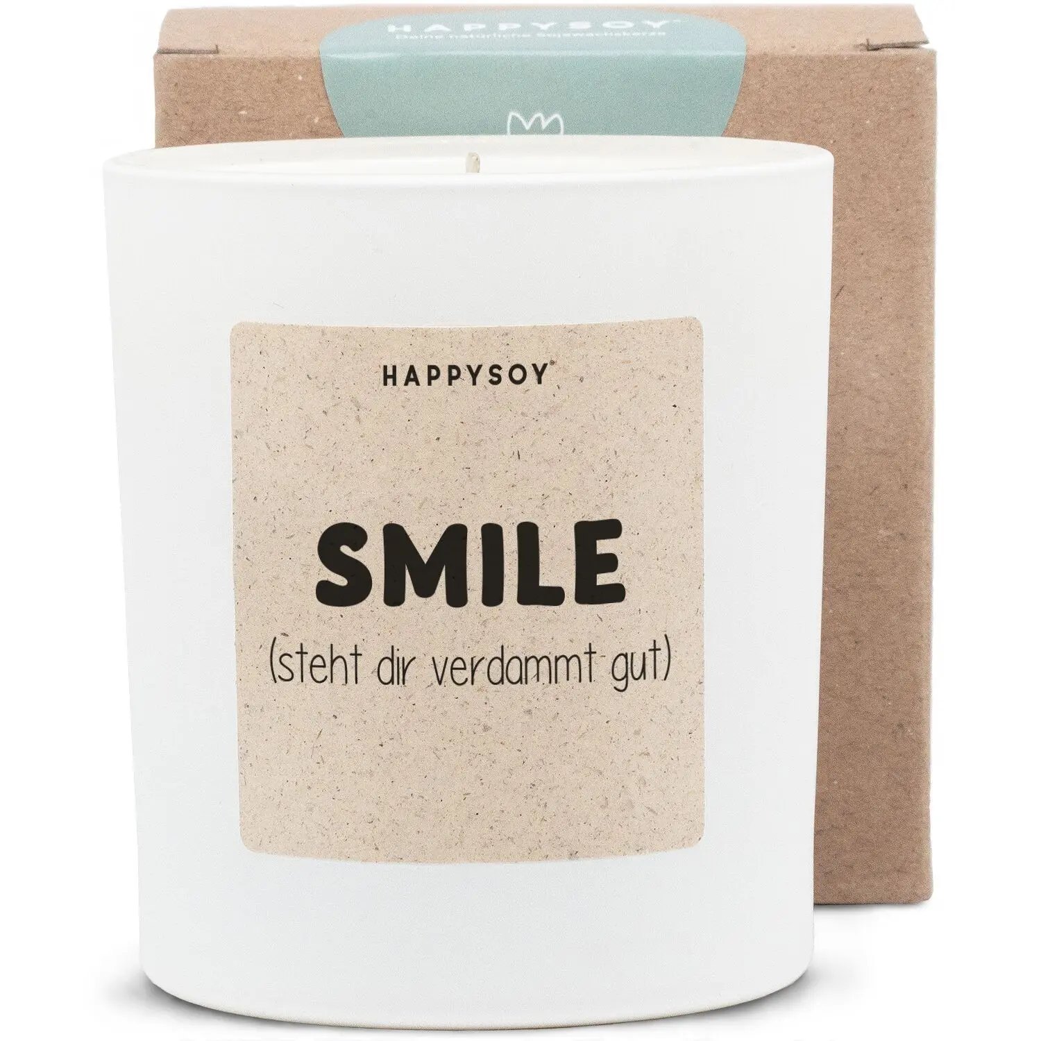 Scented candle - smile.(looks damn good on you :)
