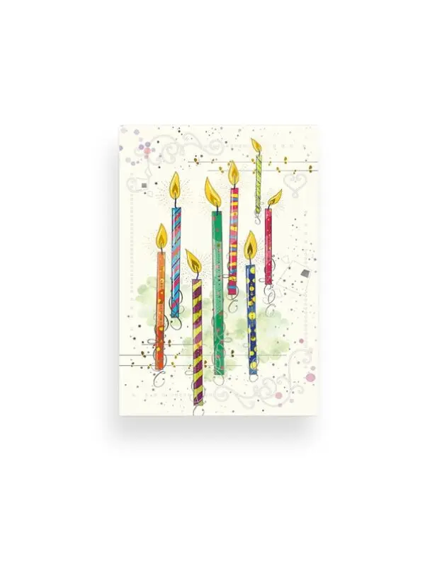 Da Vinci greeting card - Candles