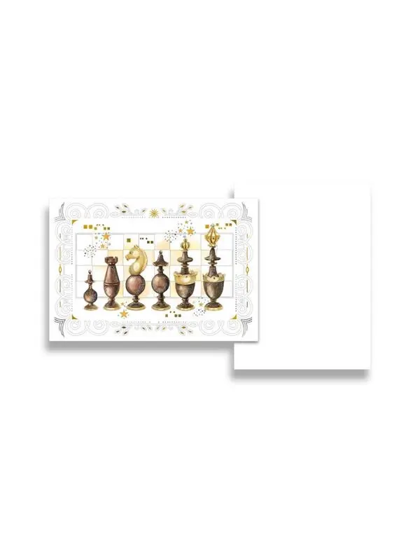 Da Vinci greeting card - Chess