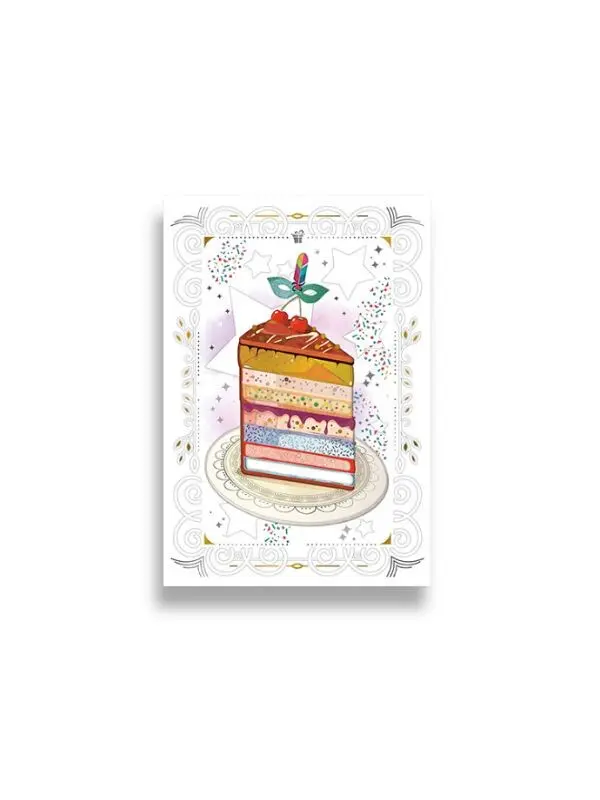 Da Vinci greeting card - Cake