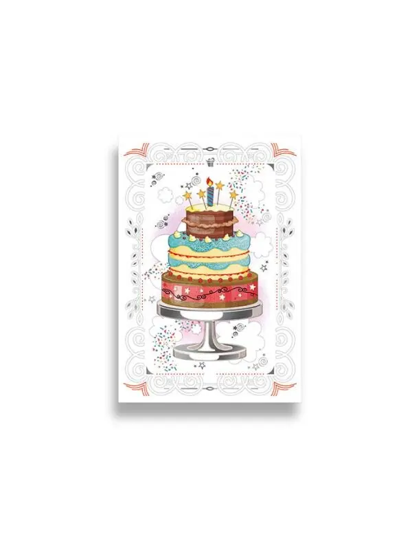 Da Vinci greeting card - Big Cake