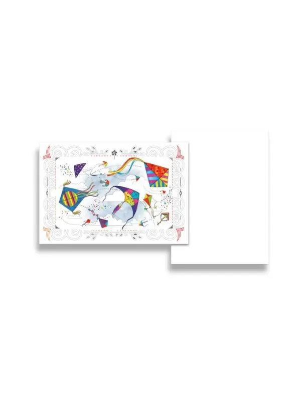 Da Vinci greeting card - Kites