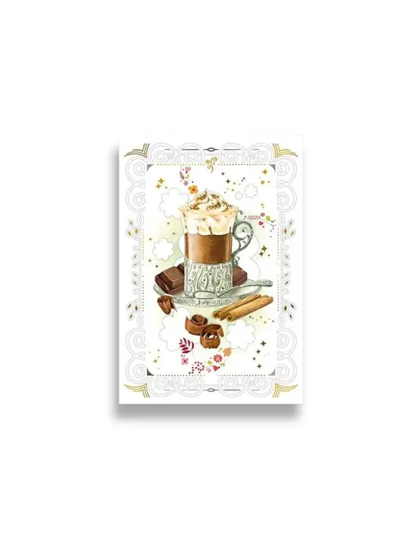 Da Vinci greeting card - Chocolate