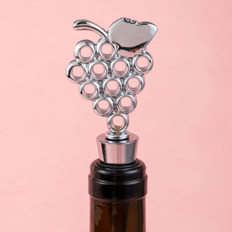 Bouchon métallique pour bouteille - Argent ou Doré - Grappe