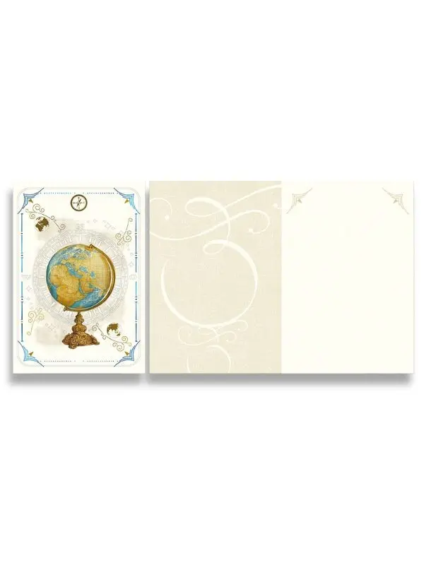 Da Vinci greeting card - Globe