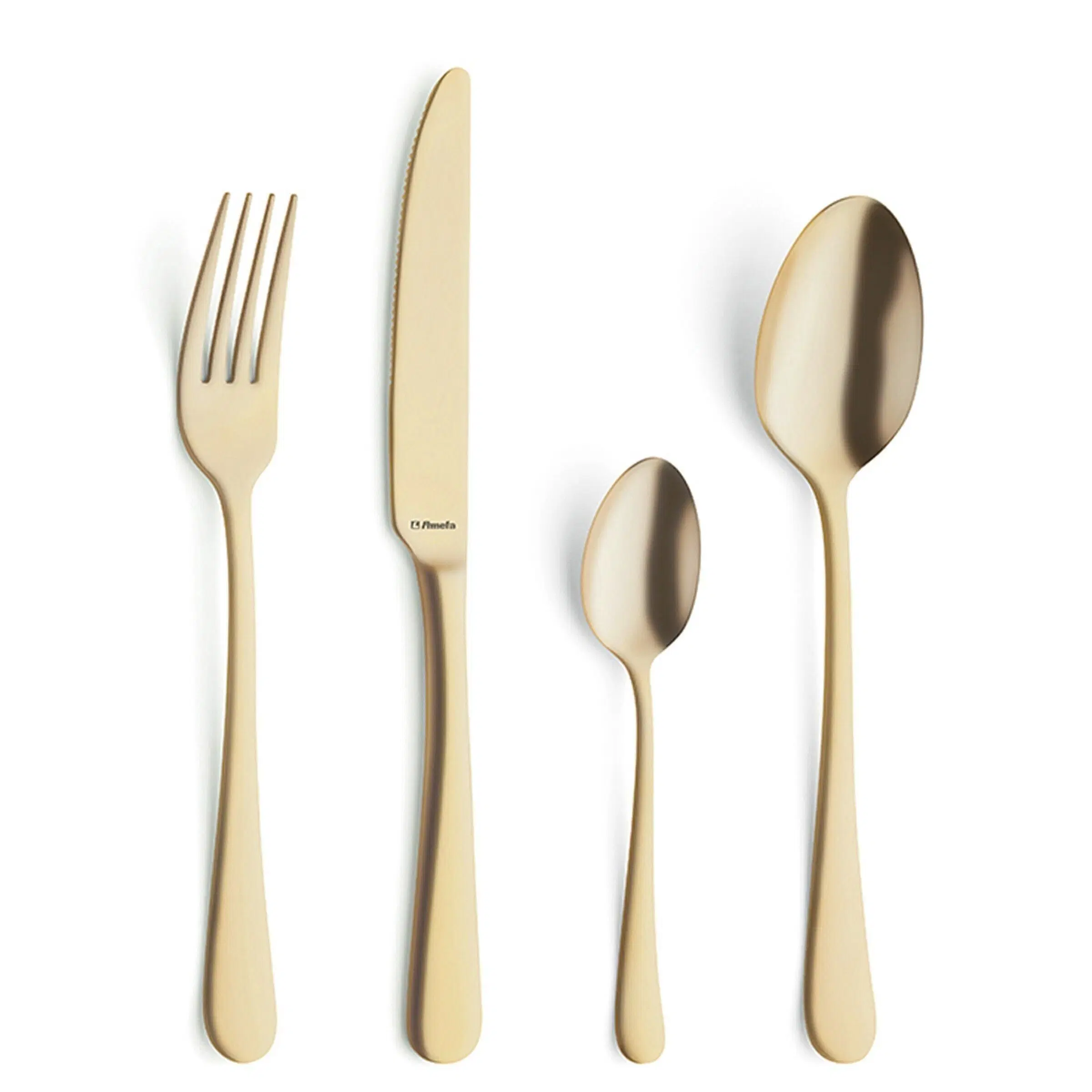 Austin - 24 piece cutlery set Matt gold-AMEFA