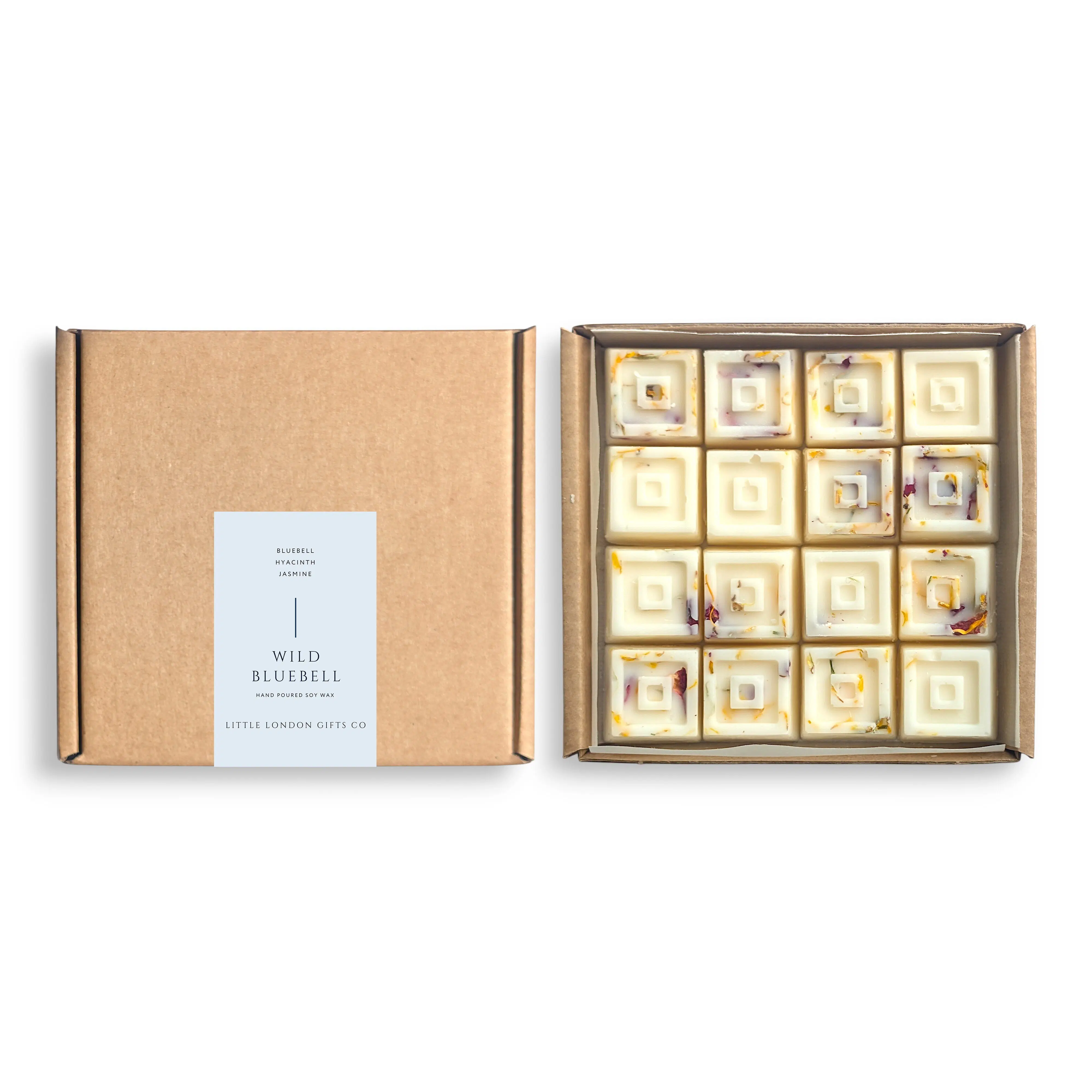 Wild Bluebells – Soy Wax Melt Gift Box (16 Melts), Vegan Friendly